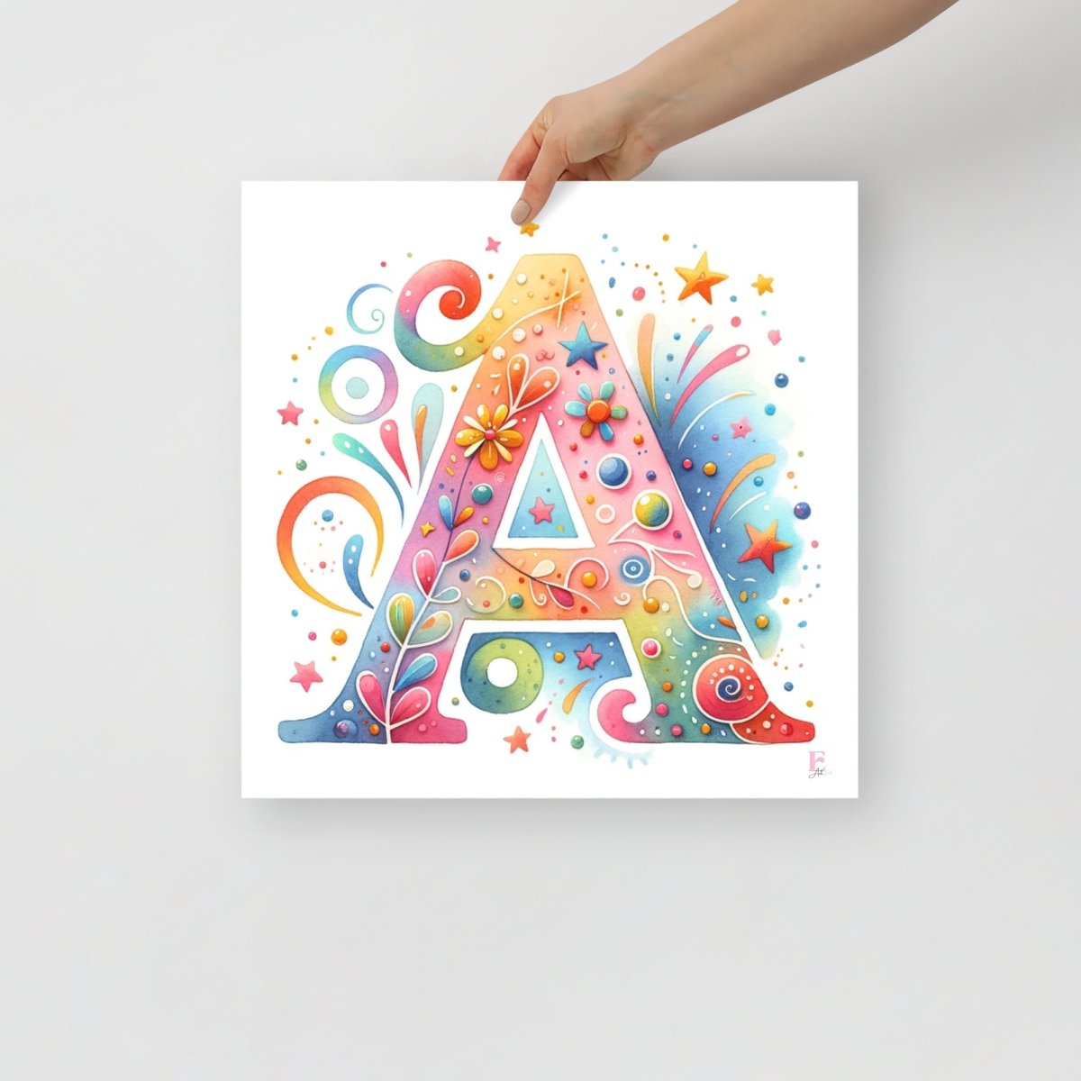 Lamina Infantil Letra A - Nanetes