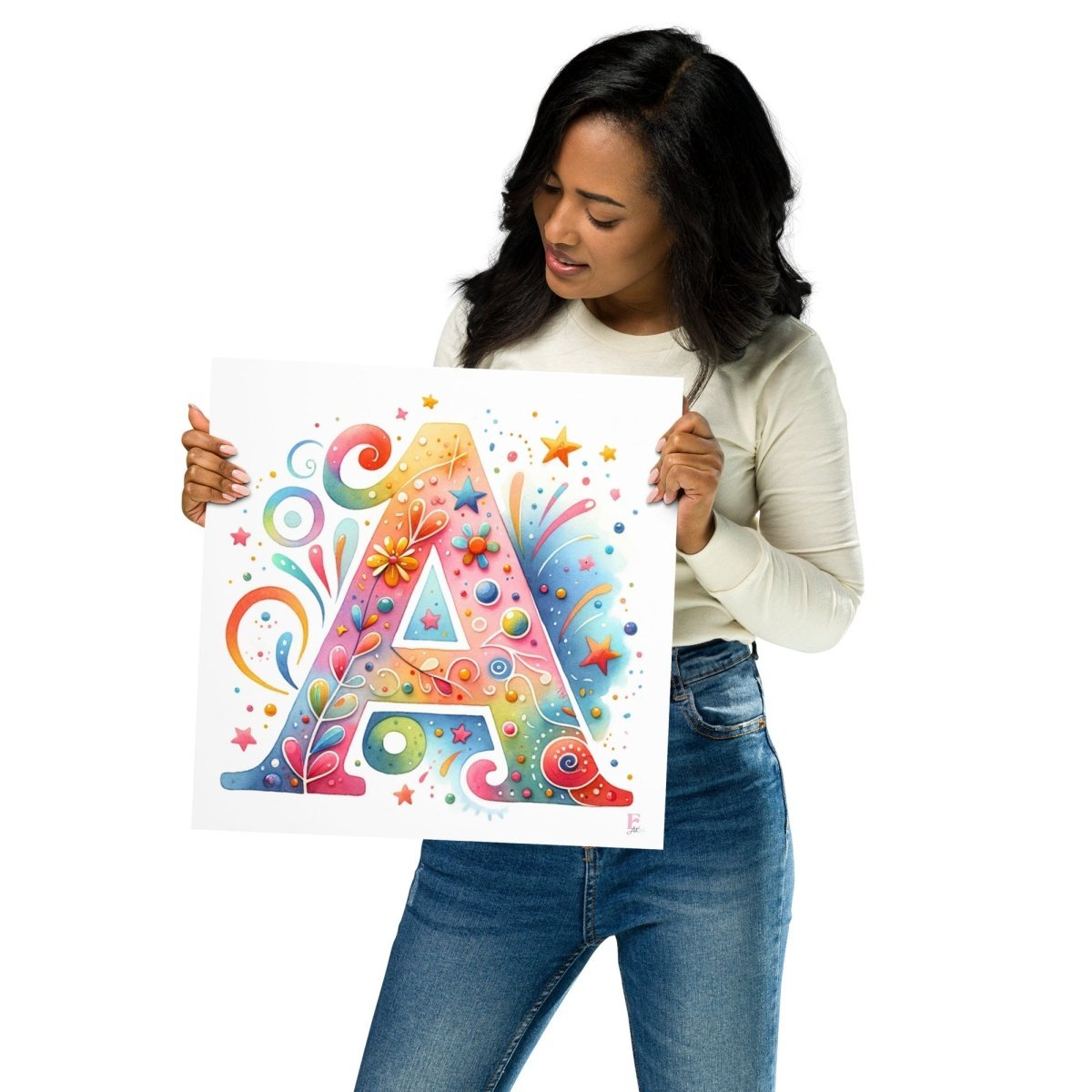 Lamina Infantil Letra A - Nanetes