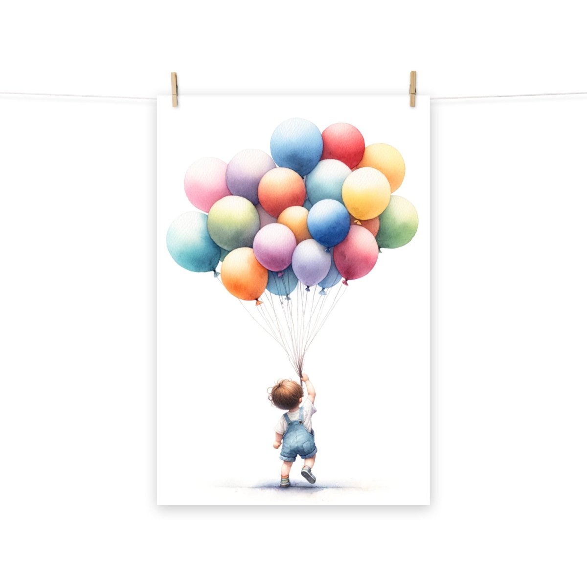 Lamina infantil Niño con Globos - Nanetes