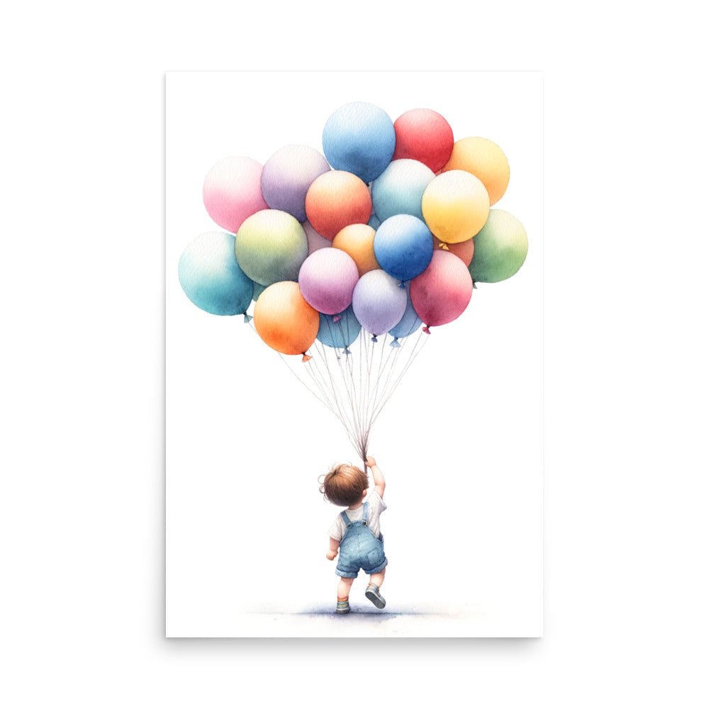 Lamina infantil Niño con Globos - Nanetes