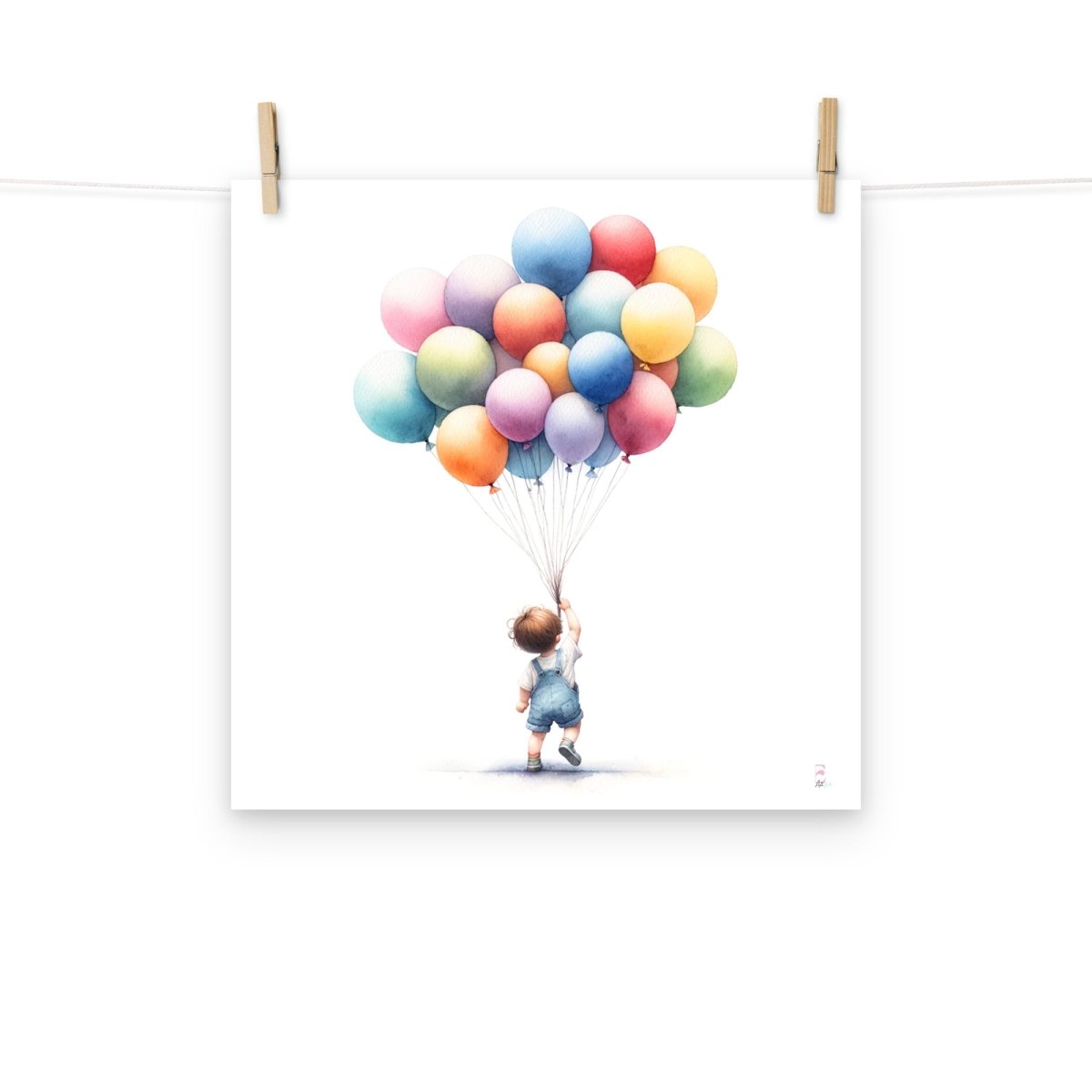 Lamina infantil Niño con Globos - Nanetes