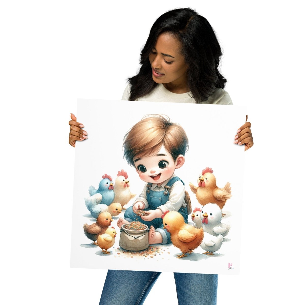 Lamina infantil Niño gallinitas - Nanetes