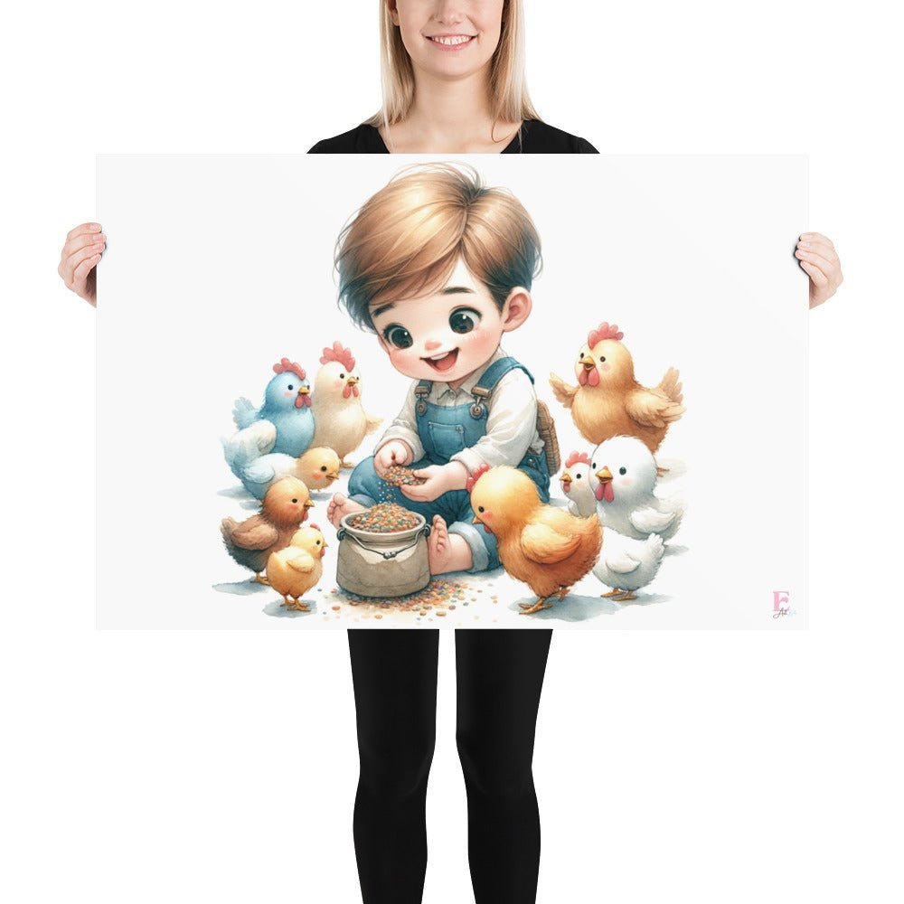 Lamina infantil Niño gallinitas - Nanetes