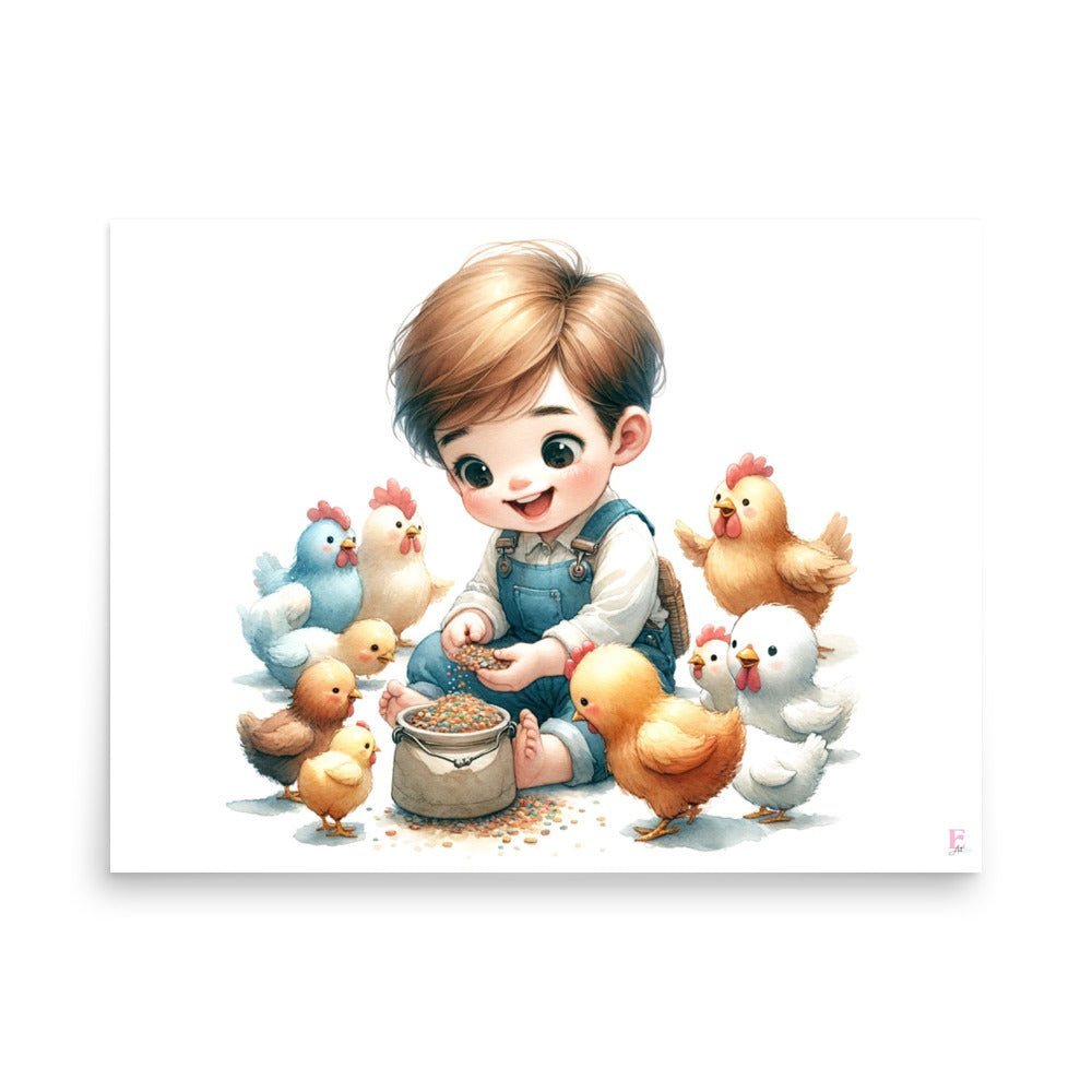 Lamina infantil Niño gallinitas - Nanetes