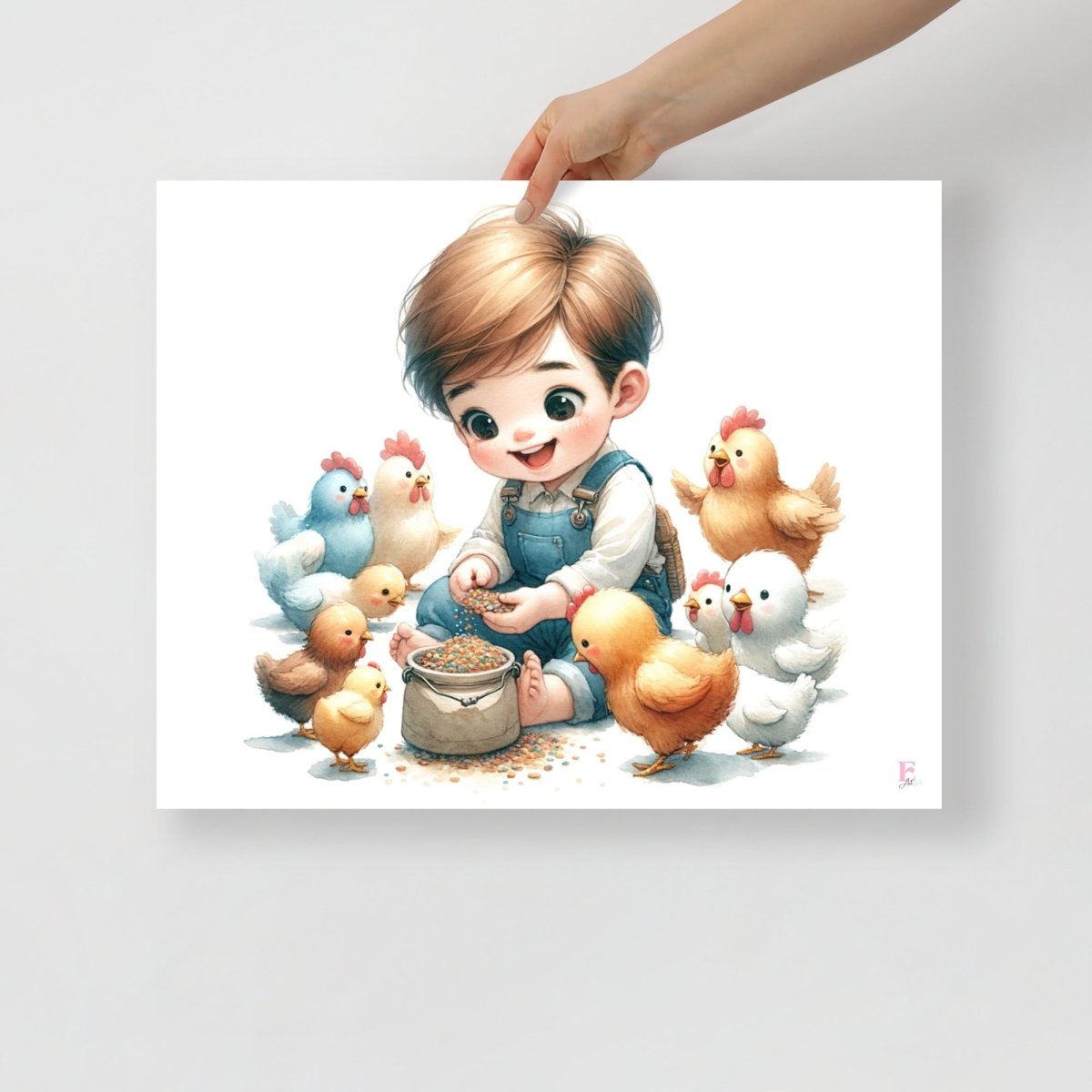 Lamina infantil Niño gallinitas - Nanetes