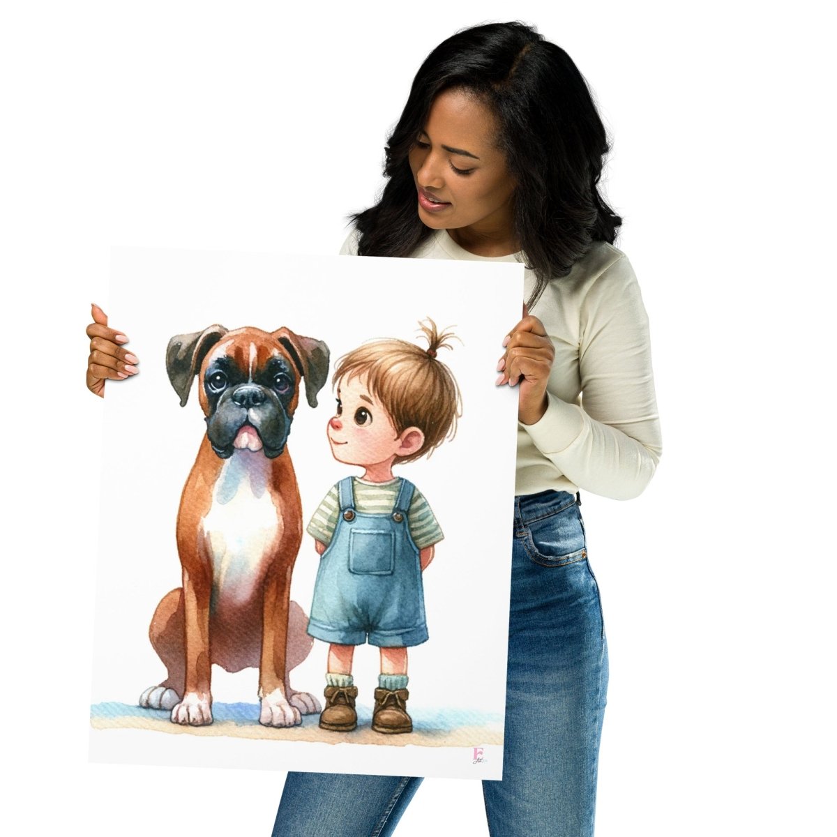 Lamina Infantil Niño y Boxer - Nanetes