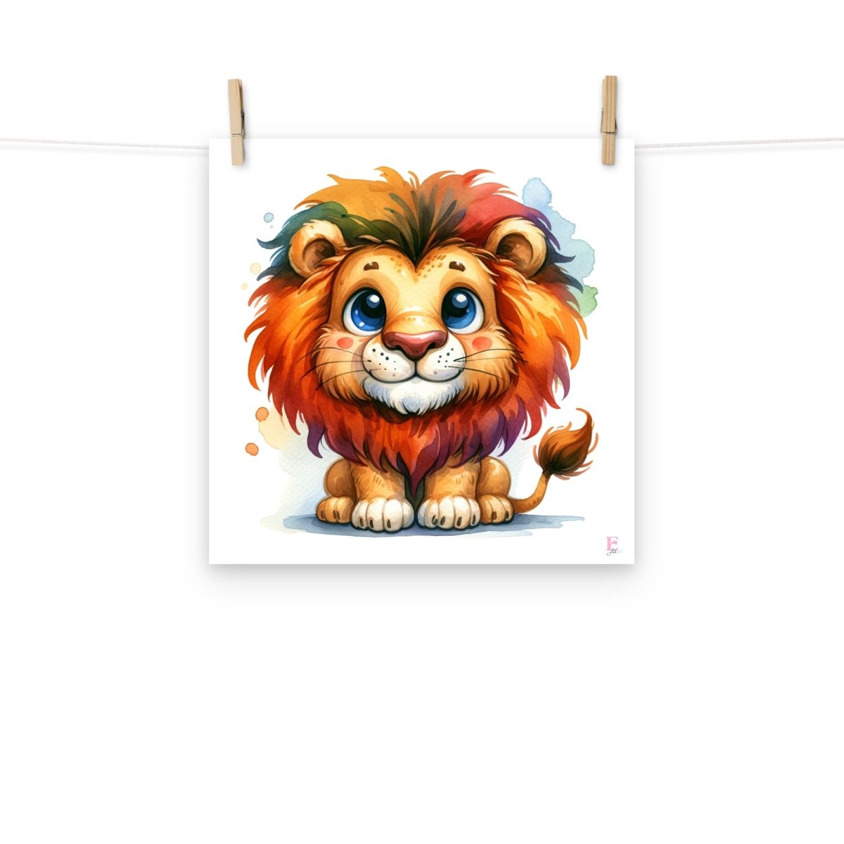 Lamina niños Leon colored - Nanetes