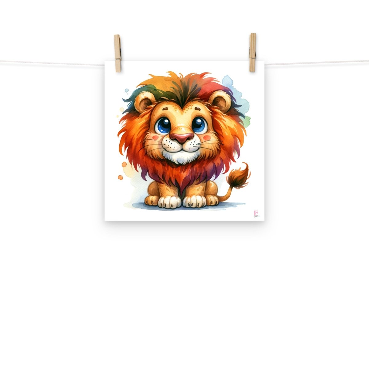 Lamina niños Leon colored - Nanetes