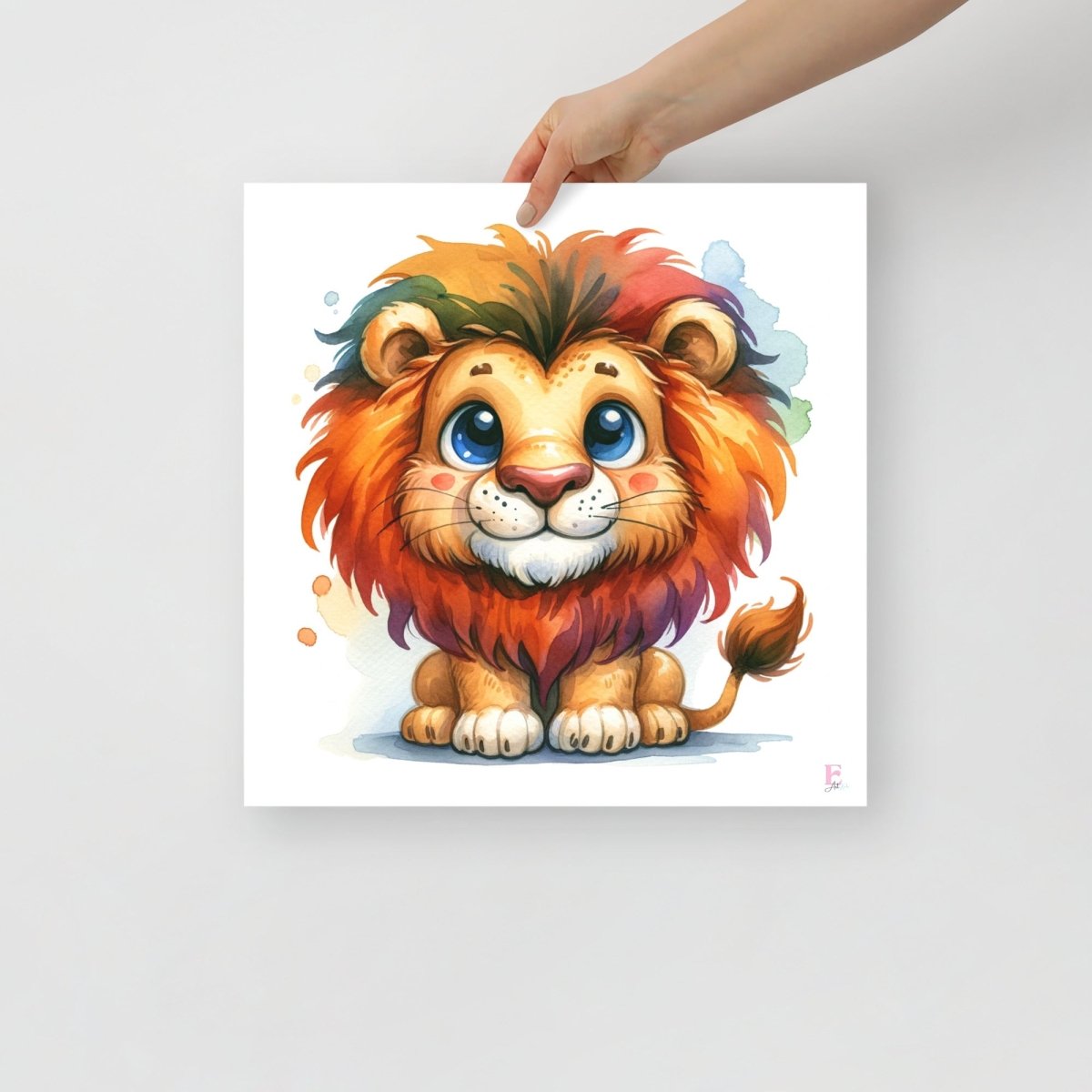 Lamina niños Leon colored - Nanetes