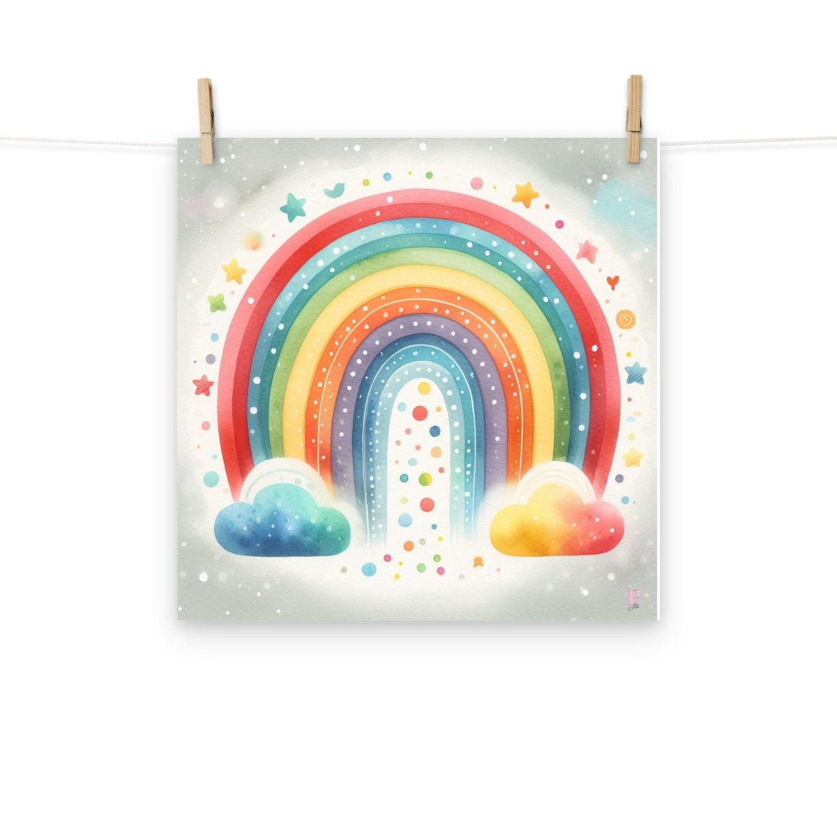 Lamina para enmarcar Arco Iris - Nanetes