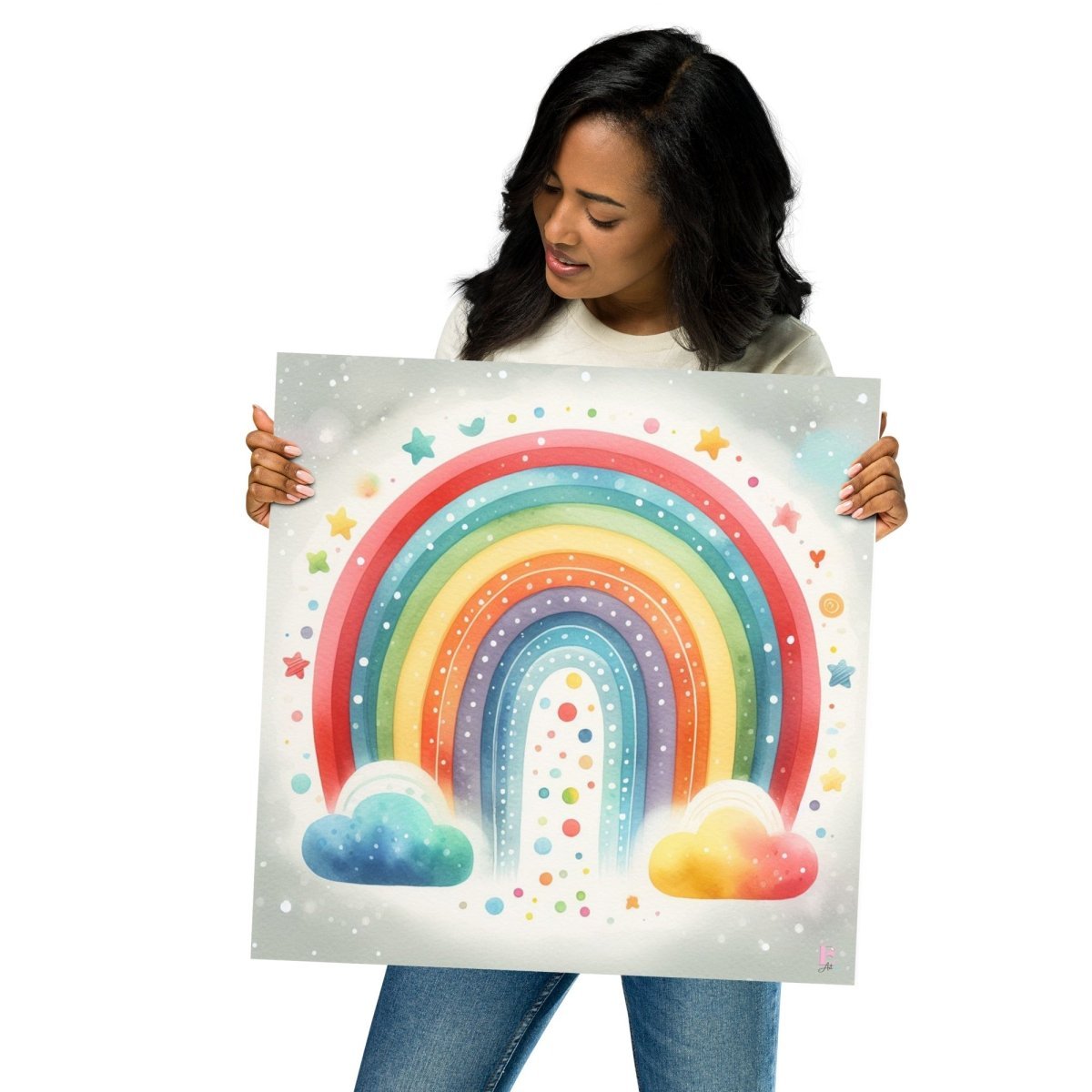 Lamina para enmarcar Arco Iris - Nanetes