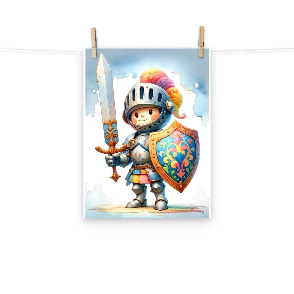 Laminas decoración infantil Caballero - Nanetes