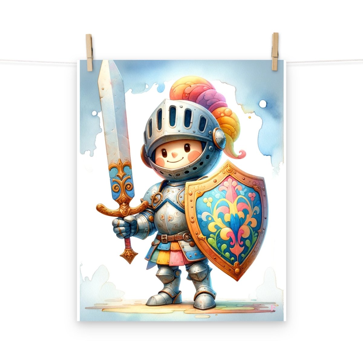 Laminas decoración infantil Caballero - Nanetes