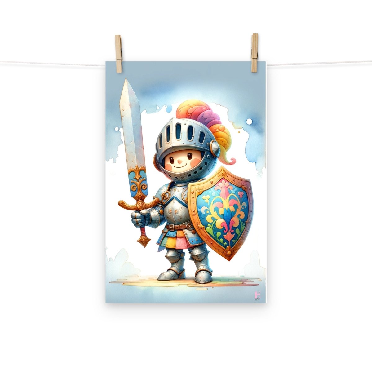 Laminas decoración infantil Caballero - Nanetes