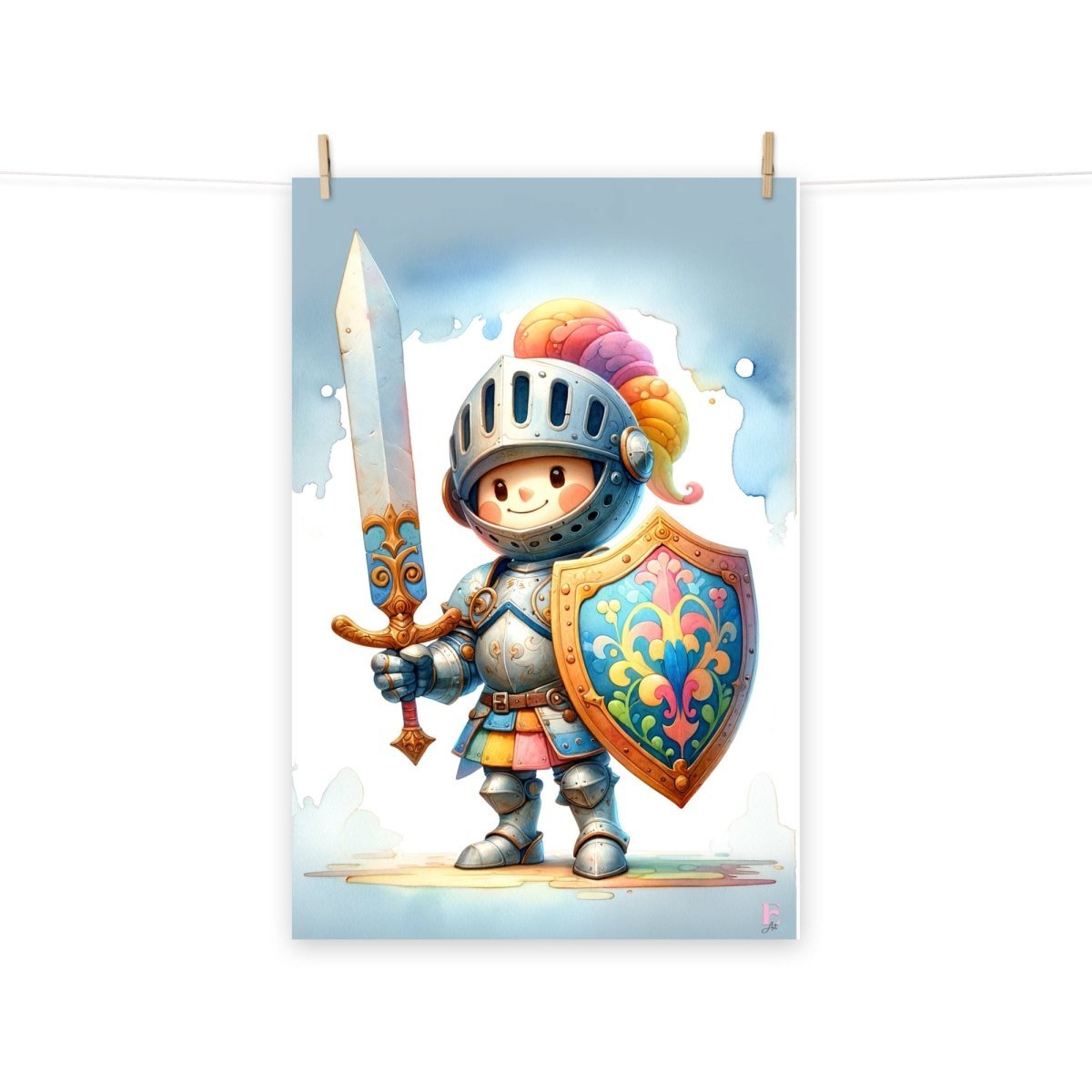 Laminas decoración infantil Caballero - Nanetes