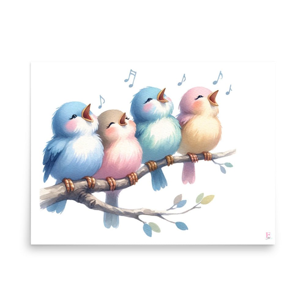 Laminas infantiles Pajaritos - Nanetes