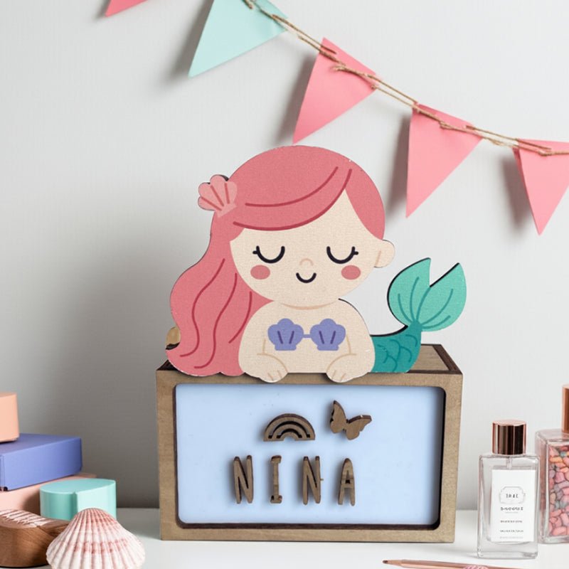 Lampara Infantil Personalizada Sirena - Nanetes