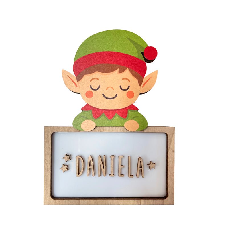 Lampara Infantil Personalizada Navidad Duende - Nanetes