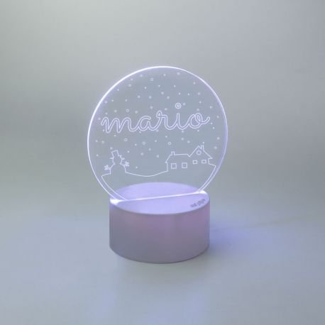 Lampara Personalizada Navidad casita - Nanetes
