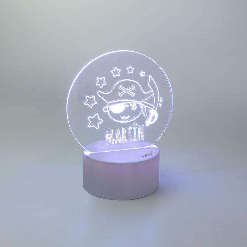 Lampara Personalizada Niños Pirata - Nanetes #