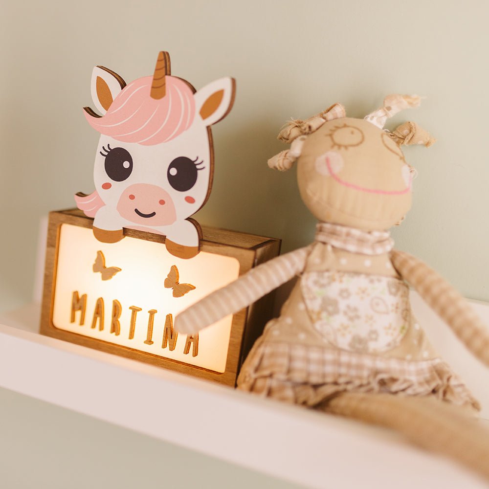 Lampara Infantil Personalizada Unicornio dormido - Nanetes