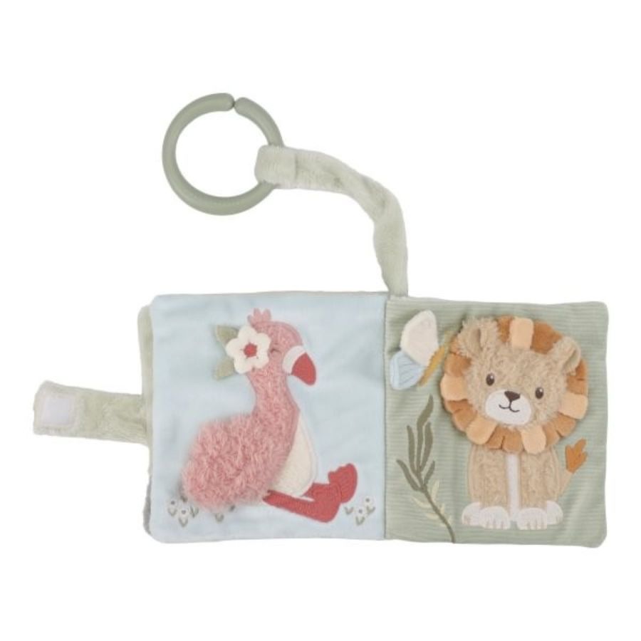 Libro peluche blandito Bebe Safari Little Dutch
