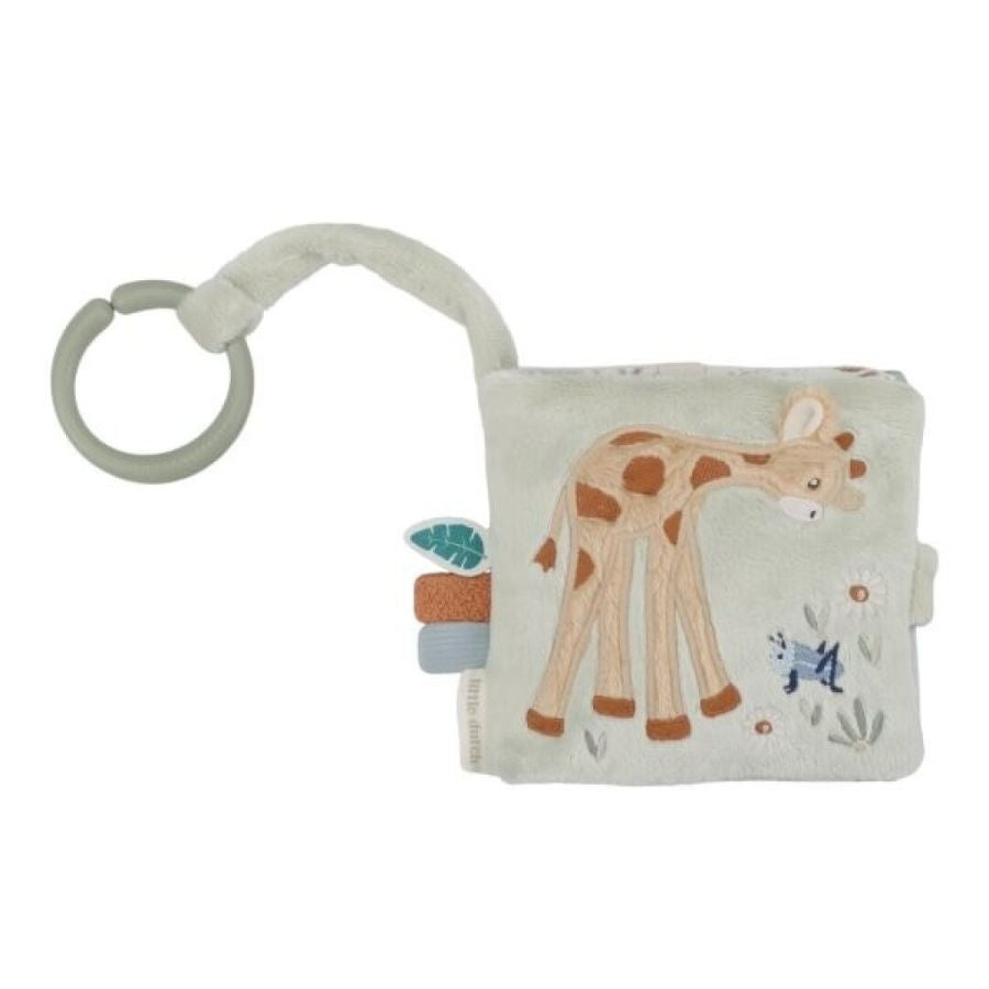 Libro peluche blandito Bebe Safari Little Dutch