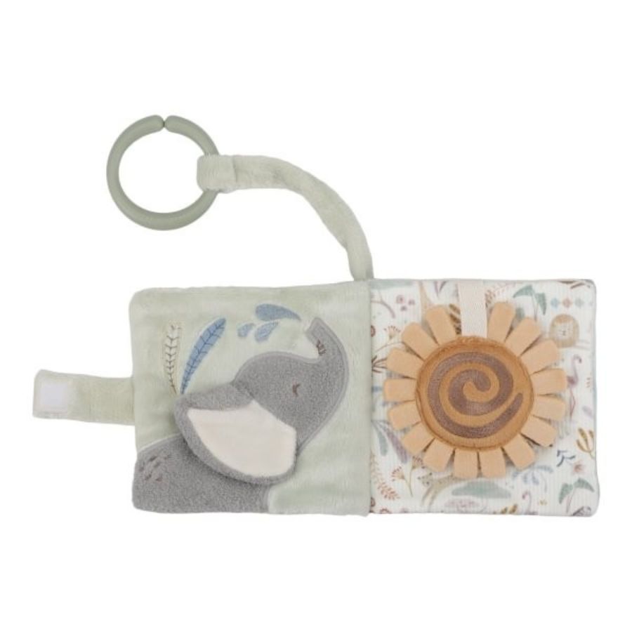 Libro peluche blandito Bebe Safari Little Dutch