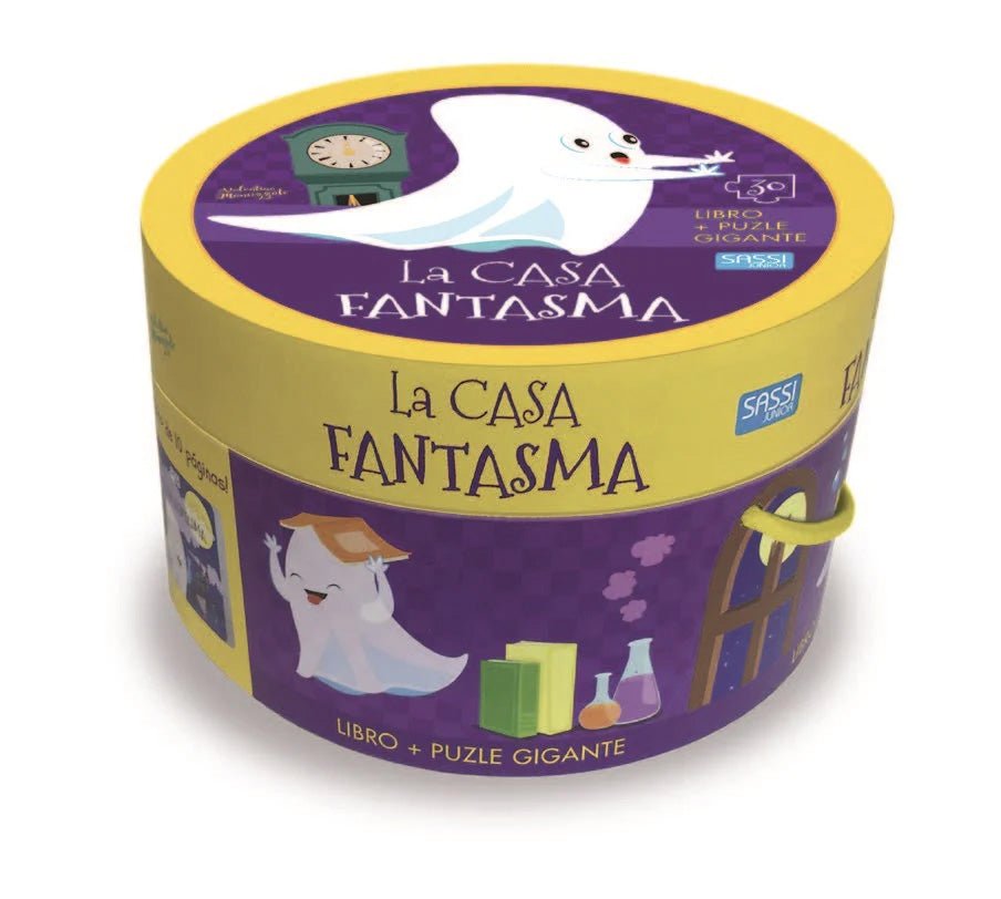 Libro infantil + Puzzle Gigante La Casa Fantasma - Nanetes