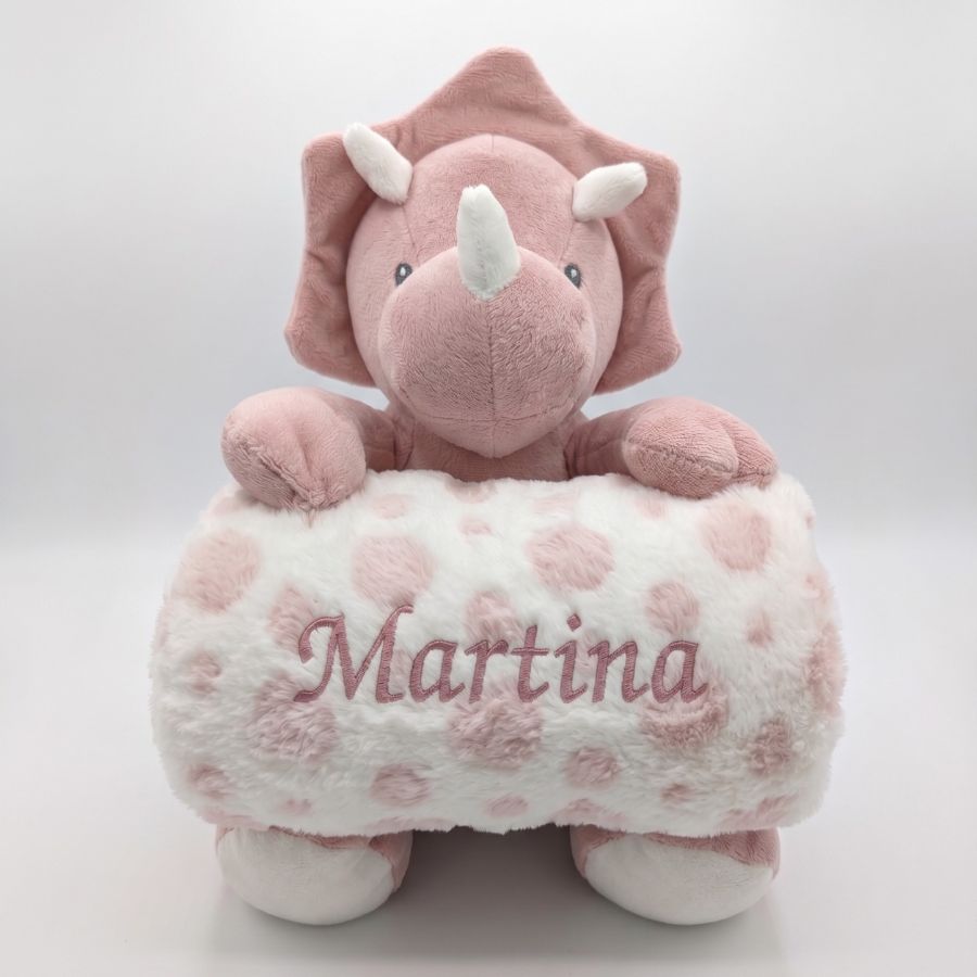 Manta Bebé Personalizada Peluche Triceratops Nanetes - Nanetes