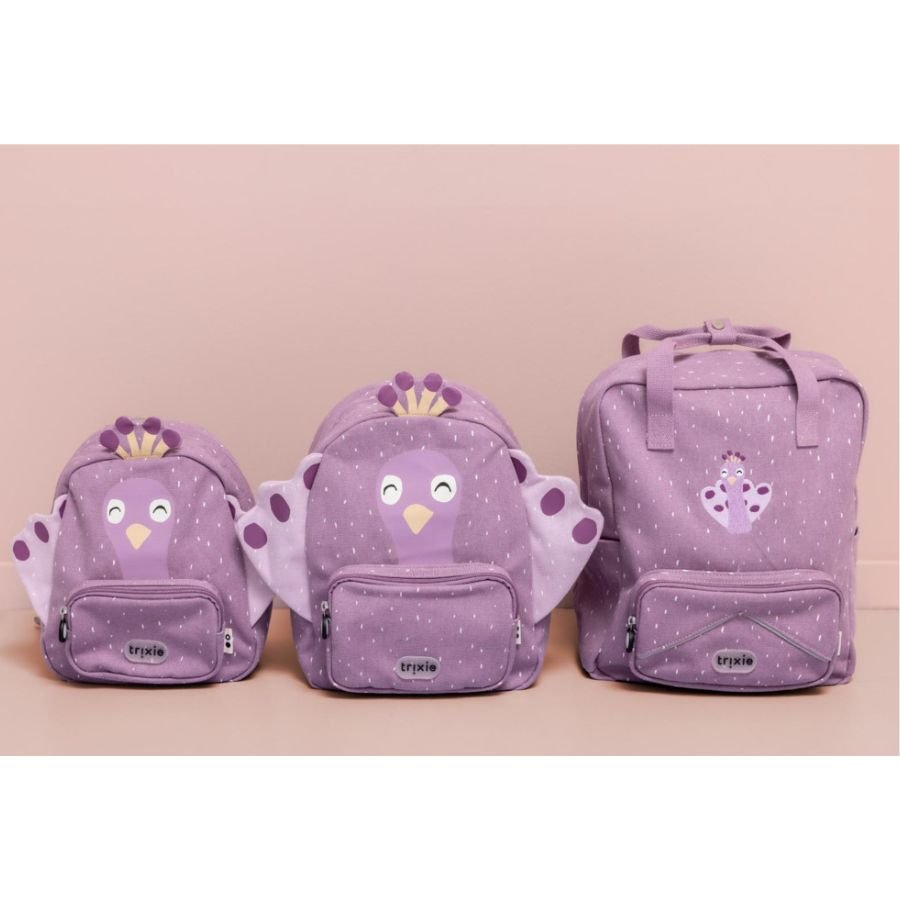 Mochila grande A4 Pavo Real Trixie - Nanetes