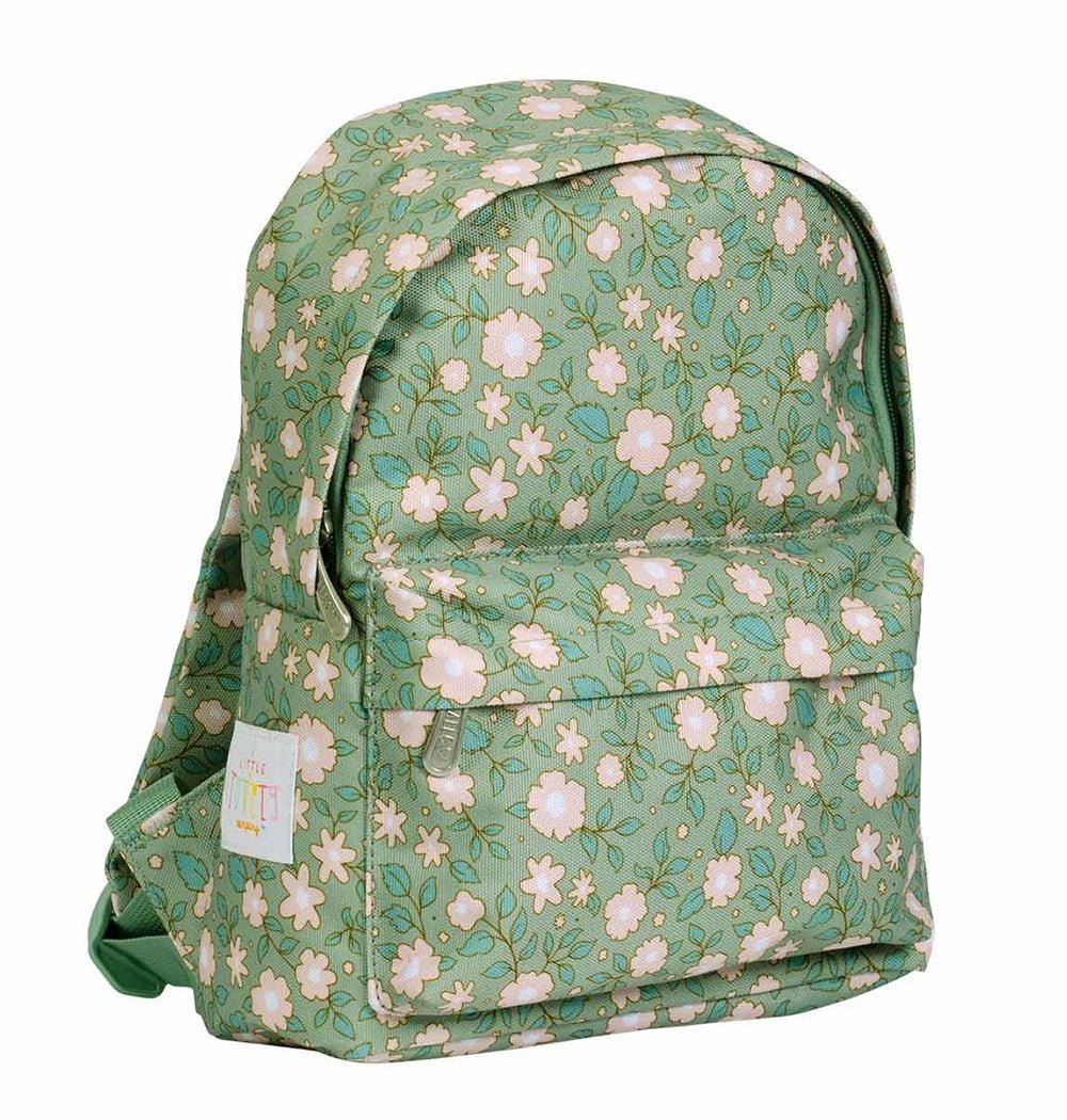 Mochila infantil Flores verdes - Nanetes