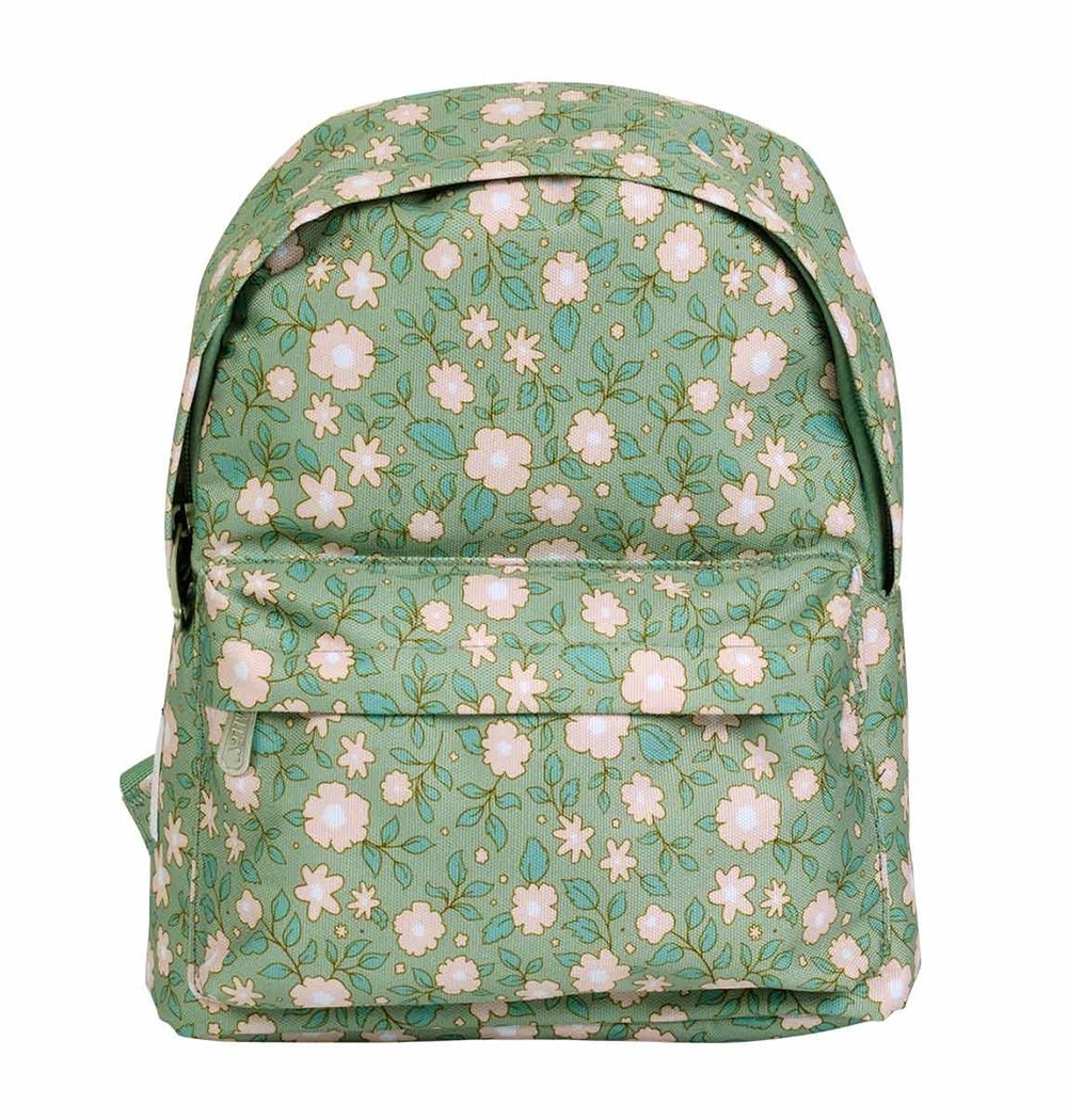 Mochila infantil Flores verdes - Nanetes