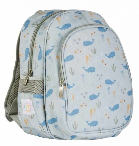 Mochila infantil guarderia Ballenas - Nanetes