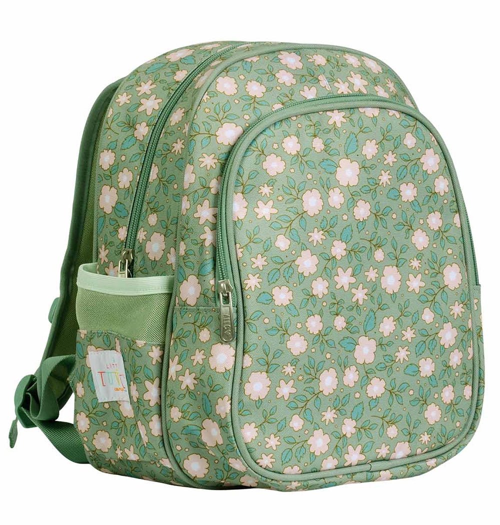Mochila infantil guarderia Blossom verde - Nanetes