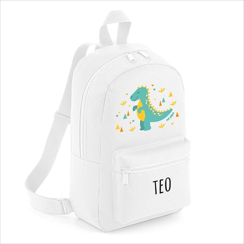 Mochila Junior Infantil Personalizada Dinosaurio - Nanetes