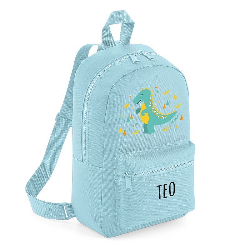 Mochila Junior Infantil Personalizada Dinosaurio - Nanetes