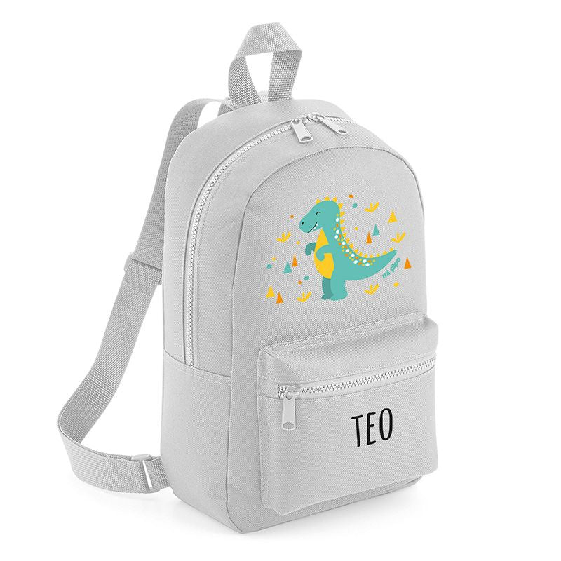 Mochila Junior Infantil Personalizada Dinosaurio