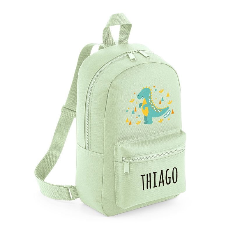 Mochila Junior Infantil Personalizada Dinosaurio - Nanetes