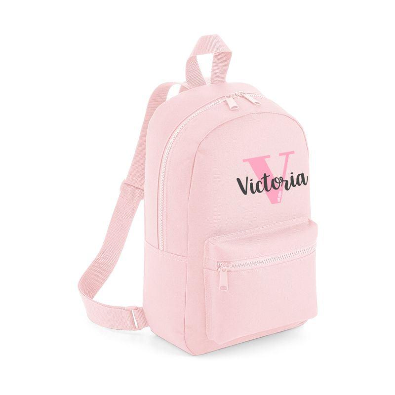 Mochila Infantil Personalizada Inicial Rosa - Nanetes #