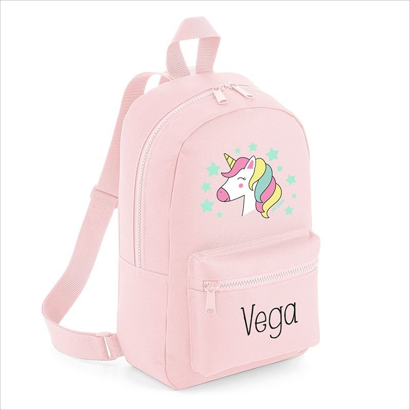 Mochila Junior Infantil Personalizada Loneta Unicornio Mi Pipo - Nanetes