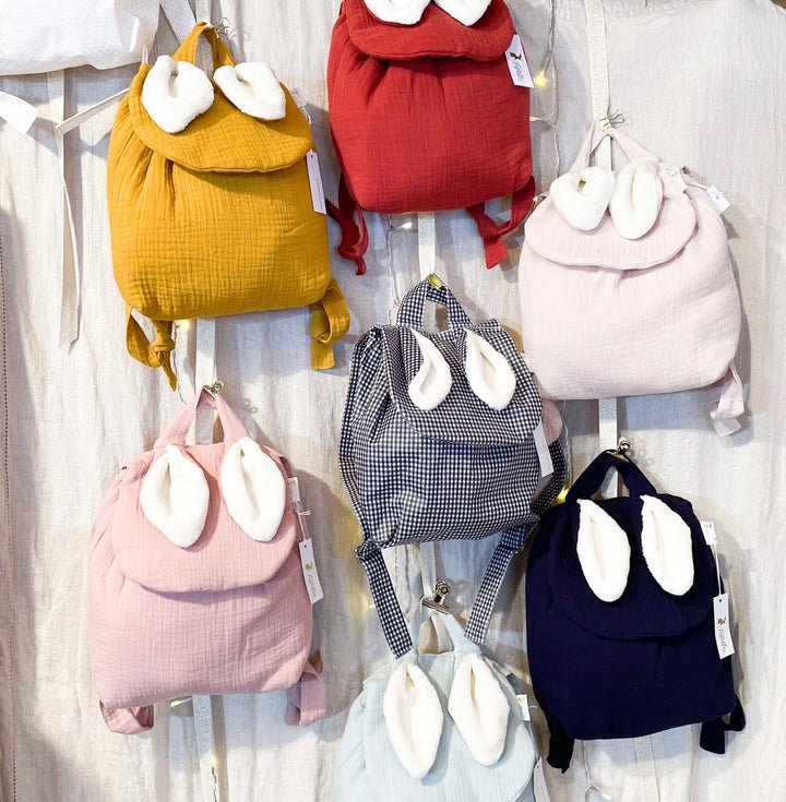 Mochila para bebé orejas de conejito - Nanetes