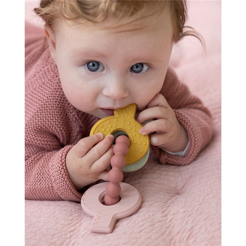 Mordedor Silicona Llavero Rosa Little Duch - Nanetes