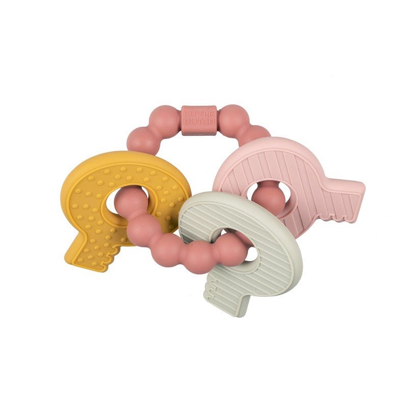 Mordedor Silicona Llavero Rosa Little Duch - Nanetes