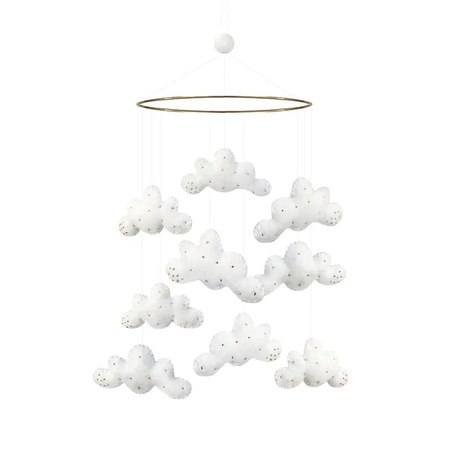 Móvil para cuna Nubes blancas - Nanetes
