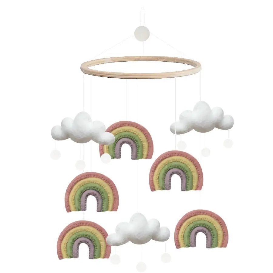 Móvil para cuna artesanal Arco Iris - Nanetes