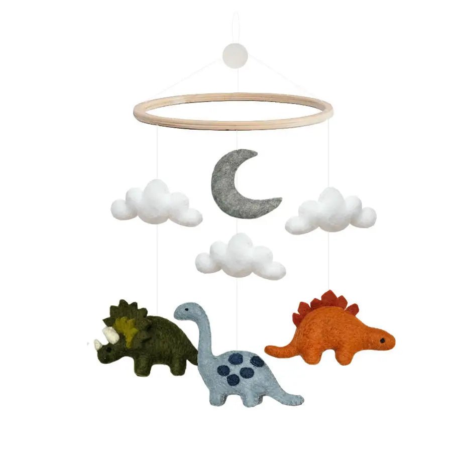Móvil para cuna artesanal Dinos - Nanetes