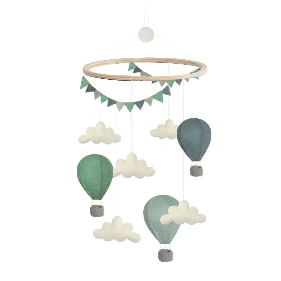 Spring Filad Cuna Móvil para cuna artesanal Globos menta - Nanetes