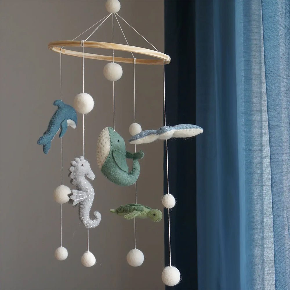 Móvil para cuna artesanal Animales Marinos - Nanetes