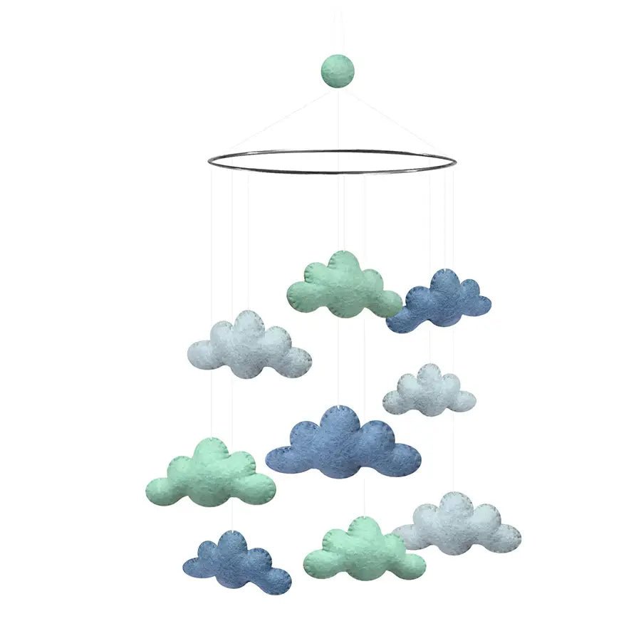 Móvil para cuna artesanal Nubes - Nanetes
